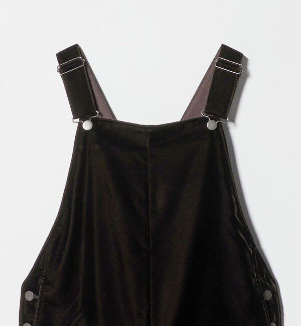 UNITED ARROWS「ベルベット サロペット パンツ」|オールインワン|