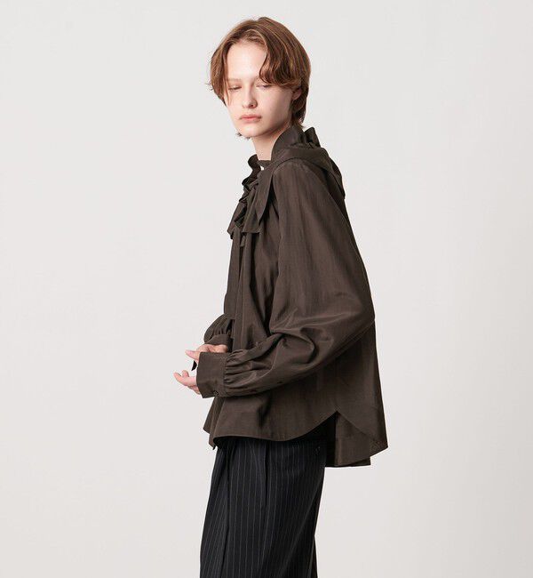 AEWEN MATOPH「＜AEWEN MATOPH＞ギャザーリボンブラウス ‐ ウォッシャブル ‐」|シャツ・ブラウス|