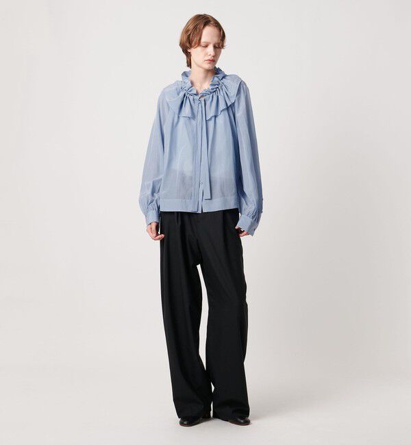 AEWEN MATOPH「＜AEWEN MATOPH＞ギャザーリボンブラウス ‐ ウォッシャブル ‐」|シャツ・ブラウス|