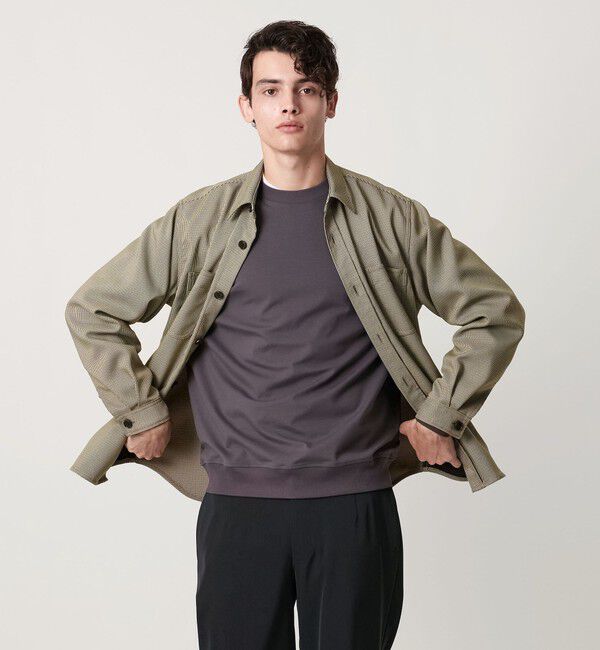 UNITED ARROWS「ツイードライク ダブルポケット オーバー シャツ」|シャツ・ブラウス|