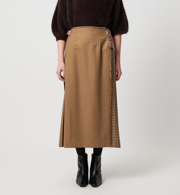 UNITED ARROWS「【別注】＜O&rsquo;NEIL of DUBLIN＞チェック コンビ スカート」|フレア|