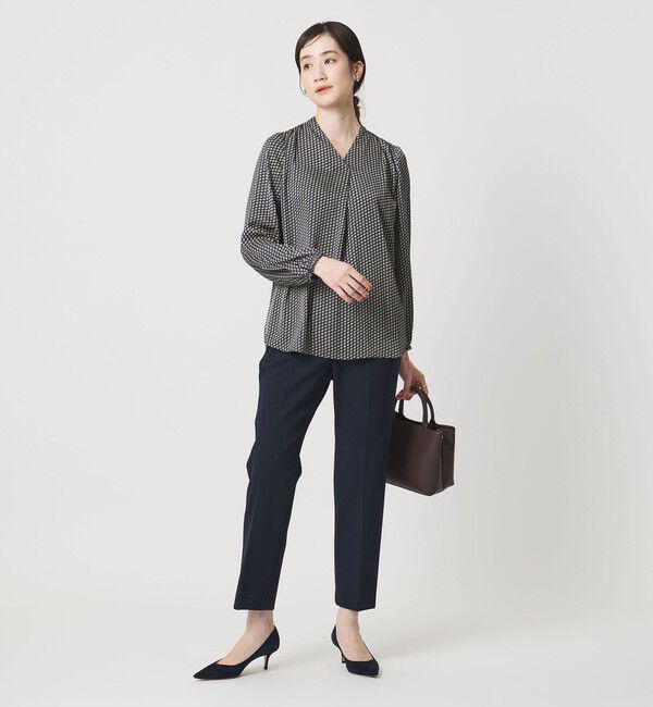 UNITED ARROWS「ダブルクロス ストレート パンツ ‐ウォッシャブル‐」|チノ|