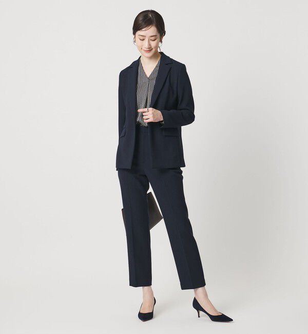 UNITED ARROWS「ダブルクロス ストレート パンツ ‐ウォッシャブル‐」|チノ|