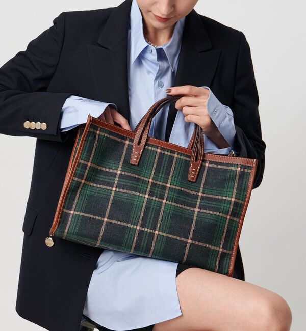 UNITED ARROWS「【別注】＜A VACATION＞BREAD M チェックトートバッグ」|トートバッグ|