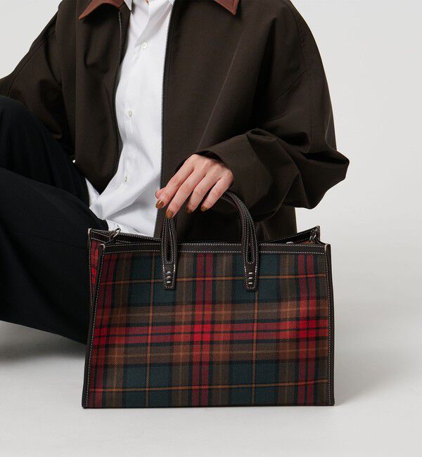 UNITED ARROWS「【別注】＜A VACATION＞BREAD M チェックトートバッグ」|トートバッグ|