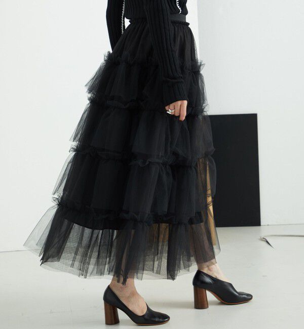AEWEN MATOPH「＜AEWEN MATOPH＞チュールフリル マキシスカート」|スカート|