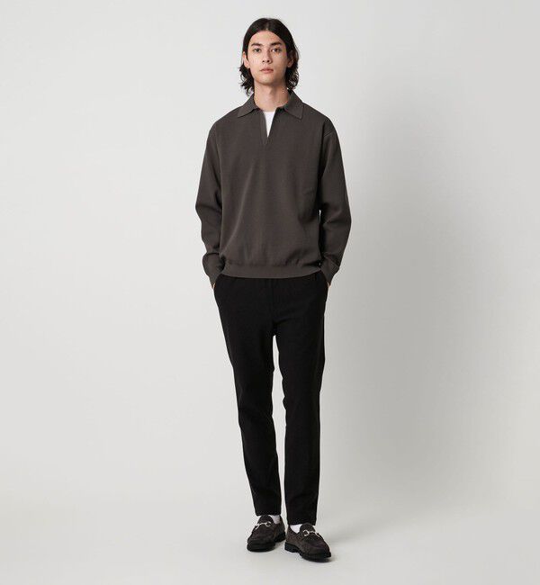 UNITED ARROWS「ウィンター ピケ オールギャザー イージーパンツ」|チノ|