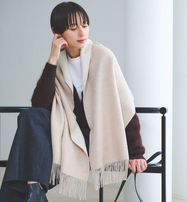 UNITED ARROWS「カシミヤ リバーシブル ストール」|ストール|