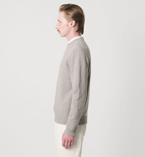 UNITED ARROWS「＜SOVEREIGN＞BIAGIOLI MODESTO ウール/カシミヤ クルーネック ニット」|ニット・セーター|
