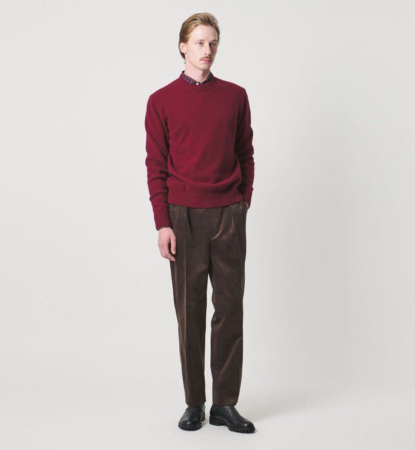 UNITED ARROWS「＜SOVEREIGN＞BIAGIOLI MODESTO ウール/カシミヤ クルーネック ニット」|ニット・セーター|