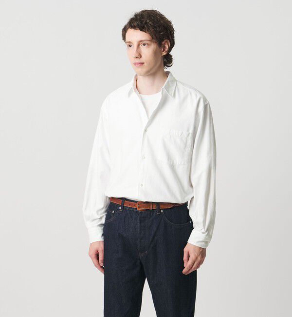 UNITED ARROWS「カリビアーナミルズ ブラッシュド レギュラーカラーシャツ」|シャツ・ブラウス|