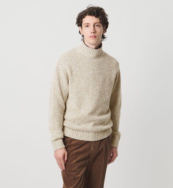 UNITED ARROWS「ウール コットン カシミア ムリネ タートルネック ニット」|ニット・セーター|