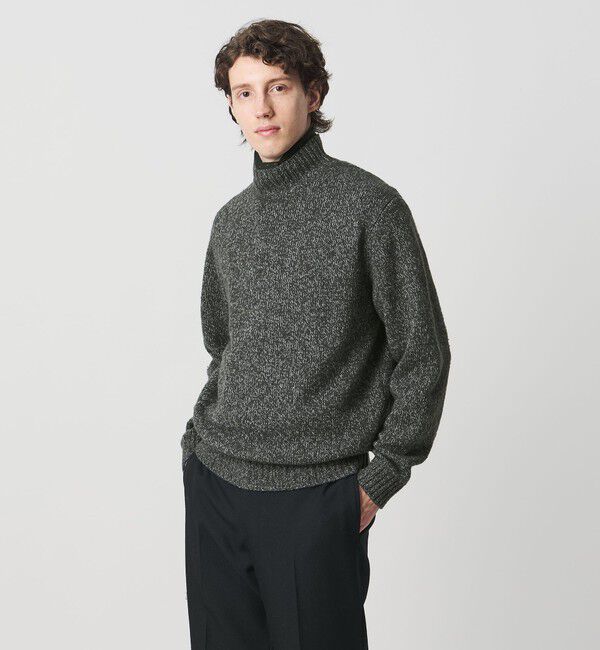 UNITED ARROWS「ウール コットン カシミア ムリネ タートルネック ニット」|ニット・セーター|