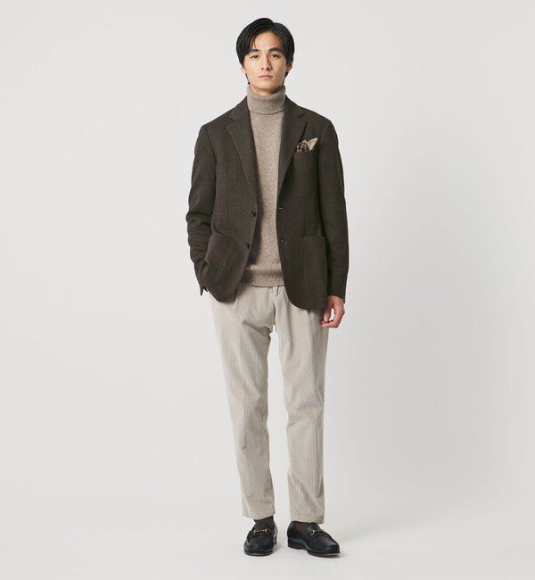 UNITED ARROWS「ヘリンボーン ジャージ シングル2ボタン テーラードジャケット COMFORT EASY‐MODEL」|テーラードジャケット|