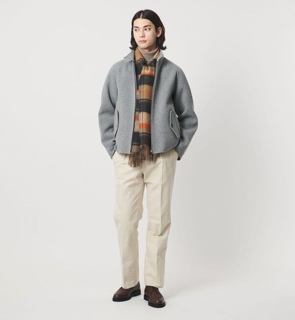 UNITED ARROWS「カシミヤ リバーシブル チェックマフラー」|マフラー|