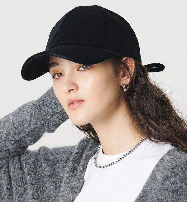 UNITED ARROWS「VVN バックリボンキャップ UV」|キャップ・キャスケット|BLACK