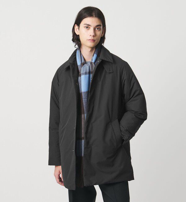 UNITED ARROWS「ADS ショートダウン バルカラーコート 撥水」|ダウン|BLACK