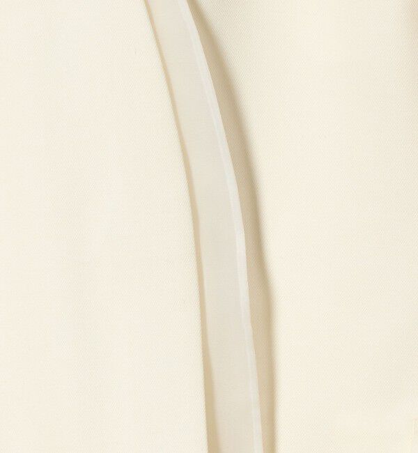 UNITED ARROWS「オーガンジー コンビ ジャケット」|ノーカラージャケット|