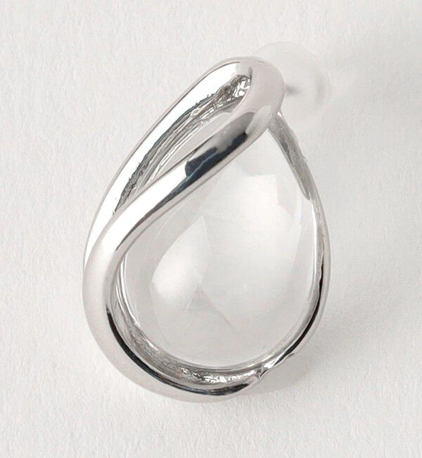 UNITED ARROWS green label relaxing「クリア シズク メタルフレーム ピアス」|ピアス|