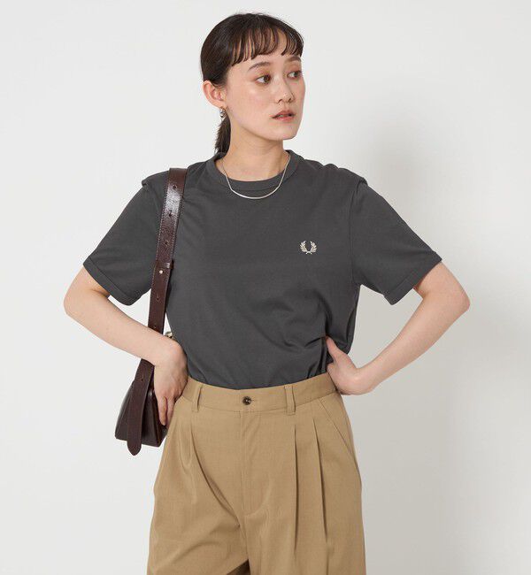 UNITED ARROWS green label relaxing「＜FRED PERRY＞リンガー Tシャツ」|Tシャツ・カットソー|DK.GRAY