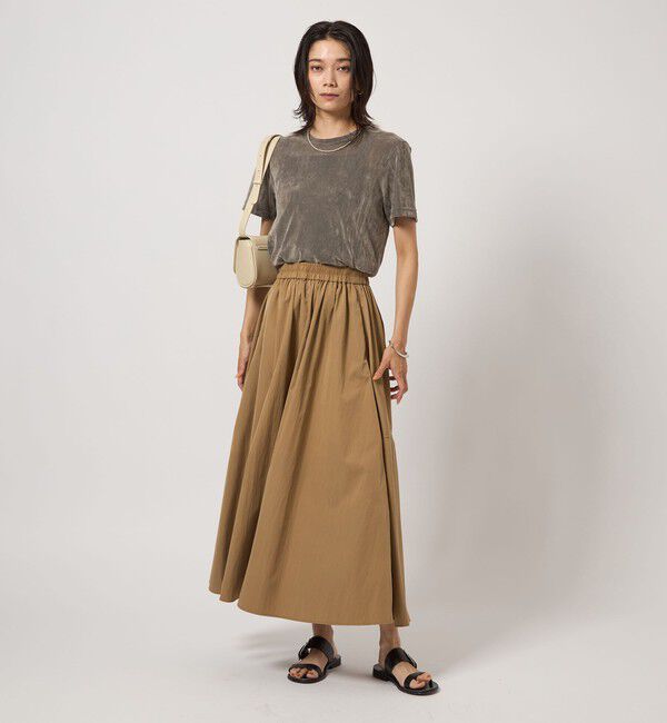 UNITED ARROWS green label relaxing「ボリューム ギャザー スカート」|フレア|