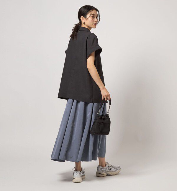 UNITED ARROWS green label relaxing「ボリューム ギャザー スカート」|フレア|