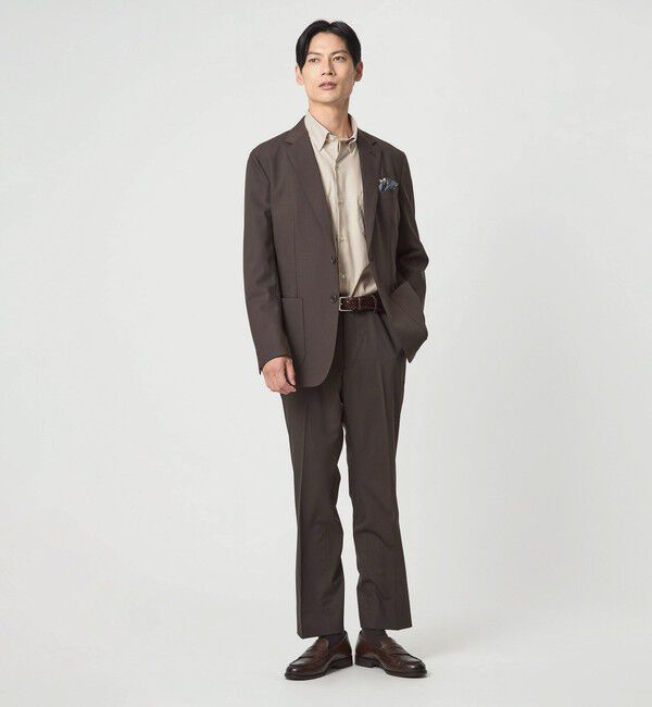 UNITED ARROWS green label relaxing「エブリット コットンオックス ソリッド スナップ ボタンダウン シャツ -イージーアイロン-」|シャツ・ブラウス|