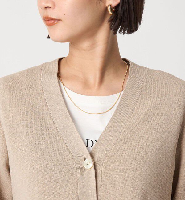 UNITED ARROWS green label relaxing「ドッキング ペプラム Vネック ニット カーディガン -ウォッシャブル-」|カーディガン|