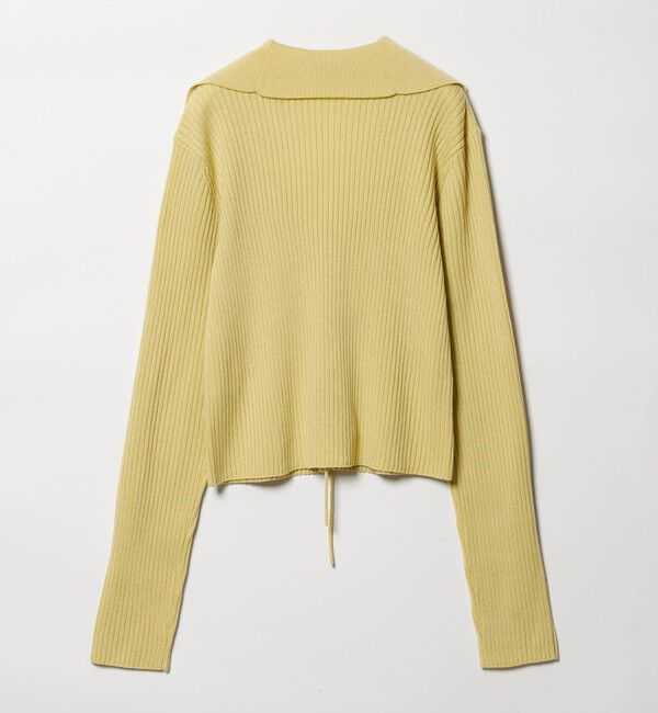 EMMEL REFINES「＜EMMEL REFINES＞EM フロントリボン エリツキ ニット」|ニット・セーター|