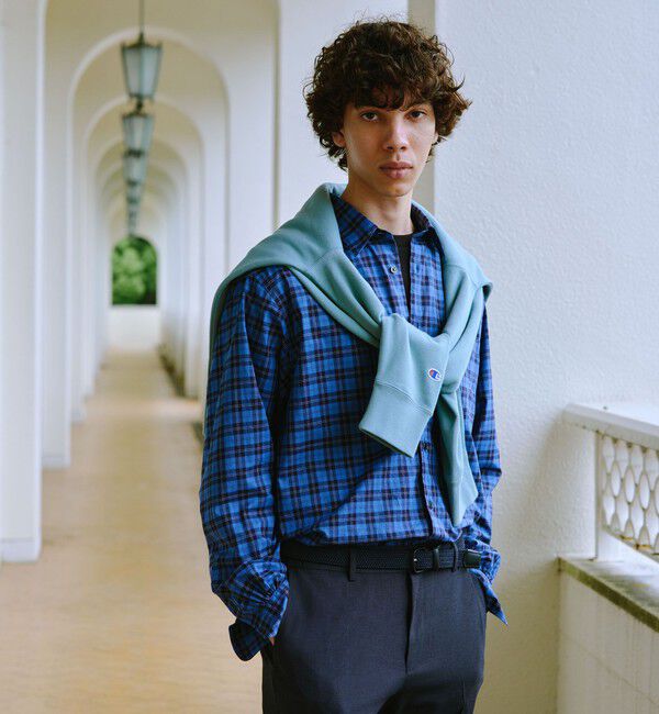 UNITED ARROWS green label relaxing「トーマスメイソン ジャストルーズ レギュラーカラー シャツ」|シャツ・ブラウス|COBALT