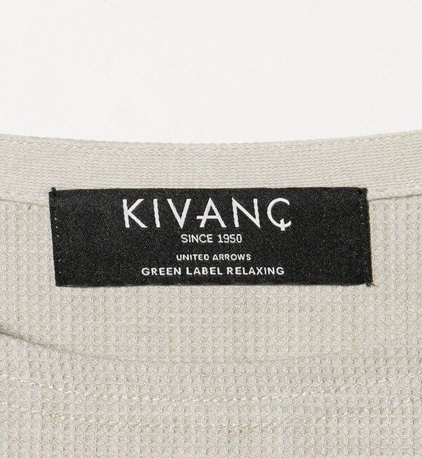 UNITED ARROWS green label relaxing「KIVANC ノーカラー 長袖 Tシャツ -ストレッチ-」|Tシャツ・カットソー|