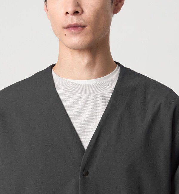 UNITED ARROWS green label relaxing「FREELITCH ノーカラー カーディガン -ストレッチ-」|カーディガン|