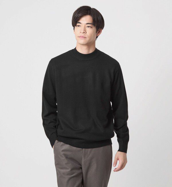 UNITED ARROWS green label relaxing「【WEB限定】JUST fit ジャケイン モックネック ニット」|ニット・セーター|