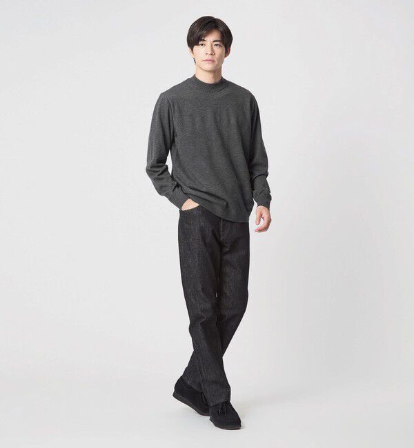 UNITED ARROWS green label relaxing「【WEB限定】JUST fit ジャケイン モックネック ニット」|ニット・セーター|