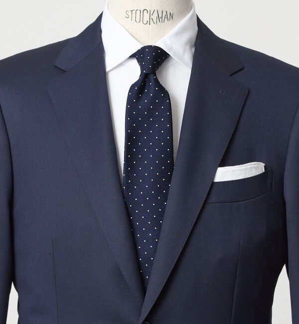 UNITED ARROWS green label relaxing「GLR ジャパン ヴィンテージ 8.0cm ドット ネクタイ」|ネクタイ・蝶ネクタイ|NAVY