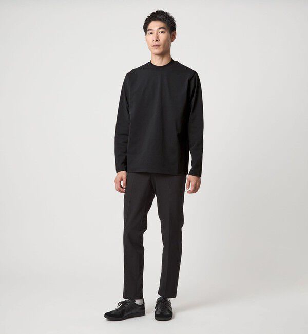UNITED ARROWS green label relaxing「【WEB限定】JUST fit クリーン カノコ モックネック 長袖 Tシャツ -抗菌-」|Tシャツ・カットソー|