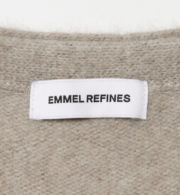 EMMEL REFINES「＜EMMEL REFINES＞EM FOX/W/CA Vネック カーディガン」|カーディガン|