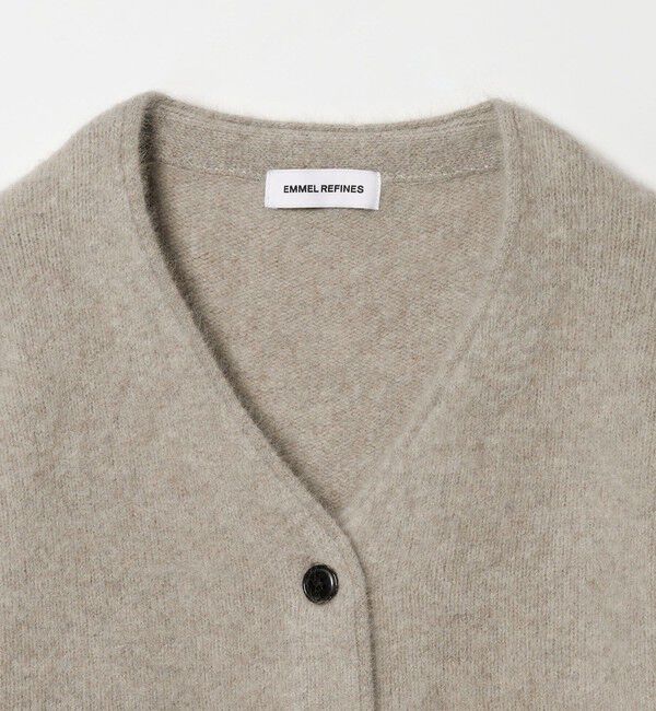 EMMEL REFINES「＜EMMEL REFINES＞EM FOX/W/CA Vネック カーディガン」|カーディガン|