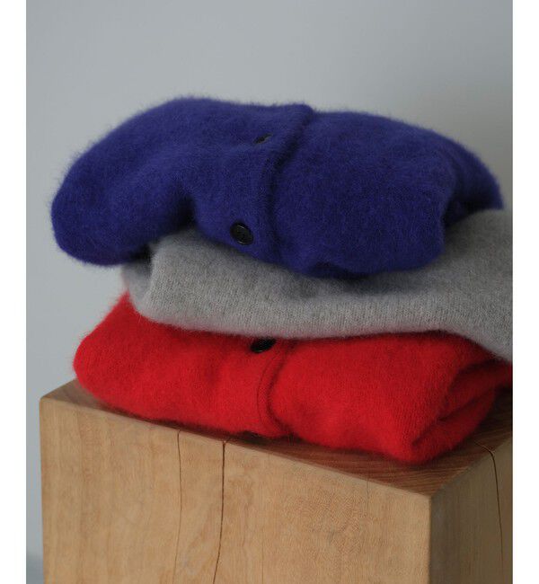 EMMEL REFINES「＜EMMEL REFINES＞EM FOX/W/CA Vネック カーディガン」|カーディガン|