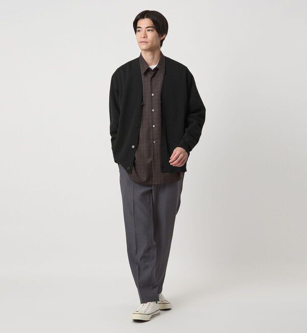 UNITED ARROWS green label relaxing「ポリエステル ウール ミラノリブ Vネック カーディガン」|カーディガン|