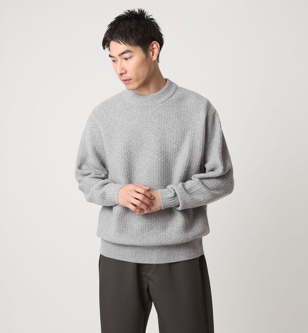 UNITED ARROWS green label relaxing「ハミルトンラム ワイドネック ニット」|ニット・セーター|