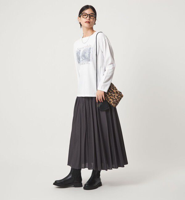 UNITED ARROWS green label relaxing「【WEB限定】＜at ease＞アソート フォト  ロングスリーブ カットソー」|Tシャツ・カットソー|