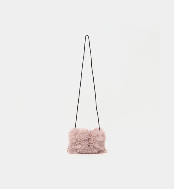 UNITED ARROWS green label relaxing「フェイクファー ポシェット」|ショルダー・メッセンジャー|PINK