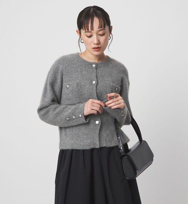 UNITED ARROWS green label relaxing「ヘアリー ニット ジャケットライク カーデイガン」|カーディガン|