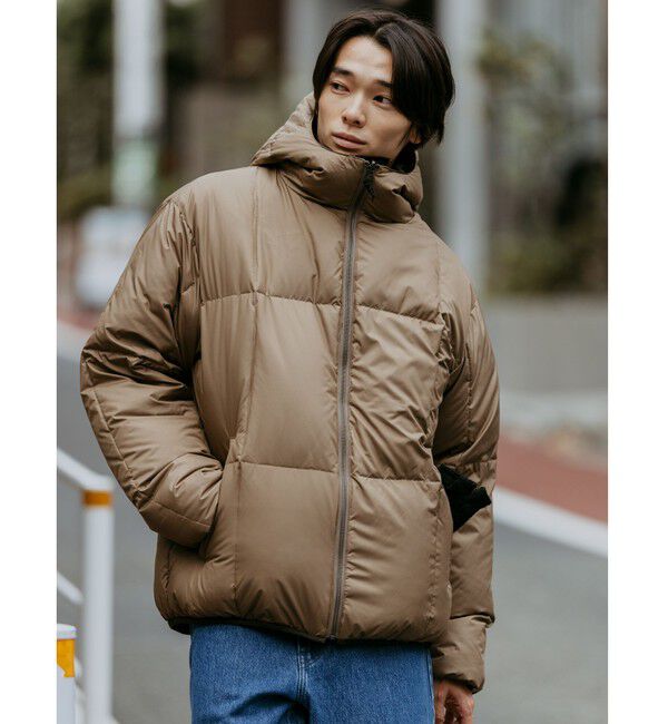 UNITED ARROWS green label relaxing「【別注】＜TAION＞リバーシブル ダウン フーディ ジャケット」|ダウン|DK.BROWN