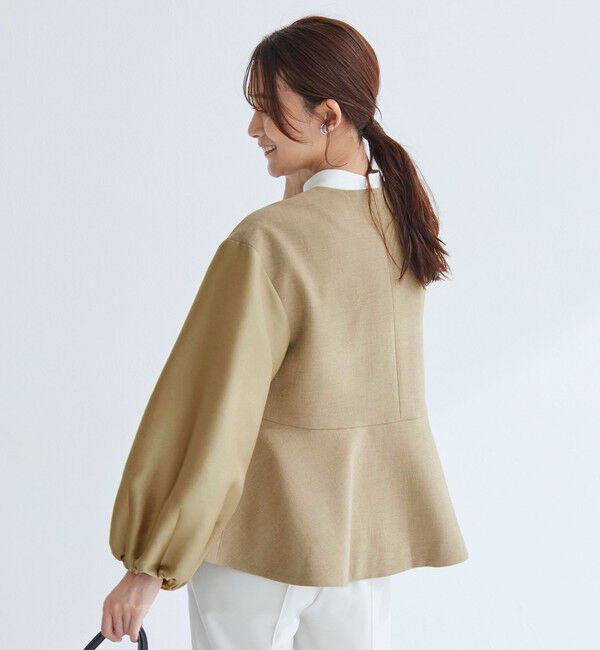 UNITED ARROWS green label relaxing「［size SHORTあり］fleurie(フルリー) フォルム ジャケット」|ノーカラージャケット|