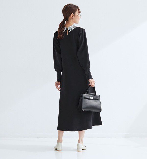 UNITED ARROWS green label relaxing「エリレース 2WAY ニット ワンピース ウォッシャブル」|ワンピース|