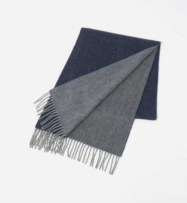 UNITED ARROWS green label relaxing「カシミヤ 100 リバー マフラー」|マフラー|NAVY