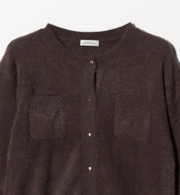 UNITED ARROWS green label relaxing「フラッフ フェザーヤーン ゴールドカラーボタン ニット カーディガン」|カーディガン|