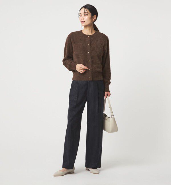 UNITED ARROWS green label relaxing「フラッフ フェザーヤーン ゴールドカラーボタン ニット カーディガン」|カーディガン|